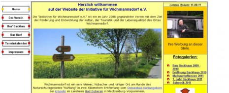 Herr Kruse gab mir einen kleinen Linktipp. Unter www.wichmannsdorf.com findet man die Webseite der Initiative für Wichmannsdorf e.V.. Auf der Webseite findet man auch die...